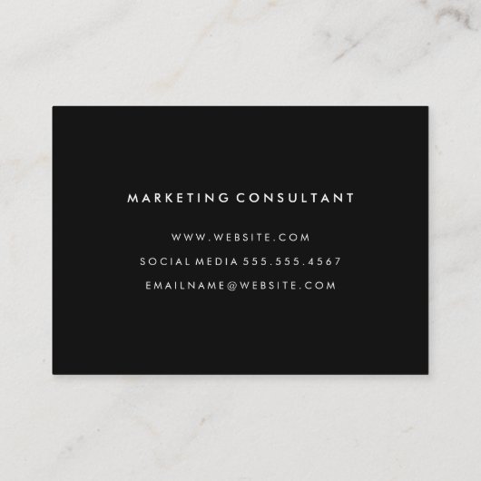 Letter Flip Visitekaartje (Achterkant)