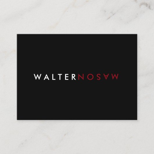 Letter Flip Visitekaartje (Voorkant)