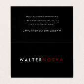 Letter Flip Visitekaartje (Buitenkant ongevouwen)