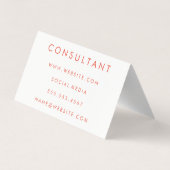 Letter Flip Visitekaartje (Achterkant)