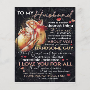 Letter For Husband Family Decoration Flyer