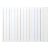 Letter formaat 8,5 x 11-inch blauw breedlijnpapier notitieblok (Voorkant)