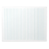 Letter formaat 8,5 x 11 inch Blauwgroen Lines Coll Notitieblok (Voorkant)