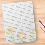 Letter-formaat 8,5 x 11-inch breedbeeldscherm, Ora Notitieblok<br><div class="desc">Standaardpagina's voor Letter-formaat - 8, 5 x 11 inch met zwarte lijnen op elke pagina voor eenvoudig schrijven - één kant-en-klare Notitieboek met een minimale retro-Oranje en gele achtergrond.</div>