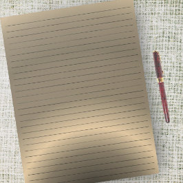 Letter-formaat 8,5 x 11-inch brons-brede kleuren notitieblok