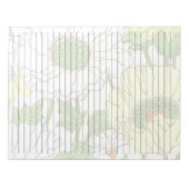 Letter-formaat 8,5 x 11-inch gele ventilator met b notitieblok (Voorkant)