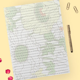 Letter-formaat 8,5 x 11-inch gele ventilator met b notitieblok