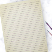 Letter-formaat: 8,5 x 11 inch Paars, breedgedragen Notitieblok