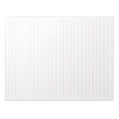 Letter formaat 8,5 x 11-inch roze breedlijnpapier notitieblok (Voorkant)