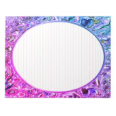 Letter-formaat 8,5 x 11 inch Roze, gebrand papier, Notitieblok (Voorkant)