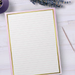 Letter-formaat 8,5 x 11-inch roze lijnen met brede notitieblok<br><div class="desc">Standaardpagina's voor Letter-formaat - 8, 5 x 11 inch met roze lijnen op elke pagina voor eenvoudig schrijven - Eén Notitieboek met Gold Lijst</div>
