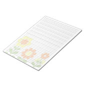 Letter-formaat 8,5 x 11-inch Sinaasappel achteraan Notitieblok (Schuin)