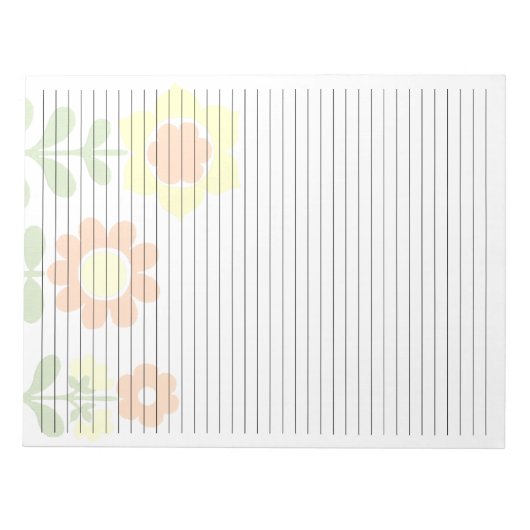 Letter-formaat 8,5 x 11-inch Sinaasappel achteraan Notitieblok (Voorkant)