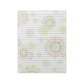 Letter-formaat 8,5 x 11 x roze roze roze notitieblok (Linkerzijde)