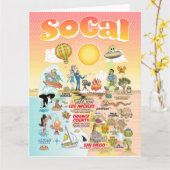 Letter formaat SoCal Blank Kaart (Gele Bloem)