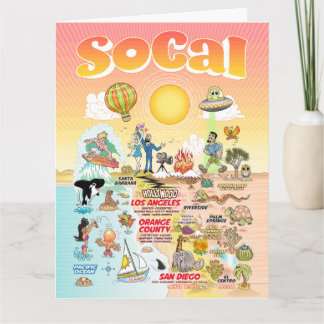 Letter formaat SoCal Blank Kaart
