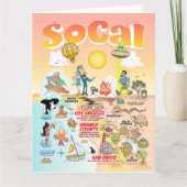 Letter formaat SoCal Blank Kaart (Voorkant)