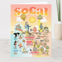 Letter formaat SoCal Blank Kaart