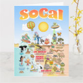 Letter formaat SoCal Blank Kaart (Gele Bloem)