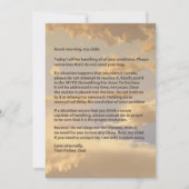 Letter from God Faith Encouragement & Blessings  Kaart (Voorkant)