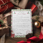 Letter from Santa for Older Kids Kaart