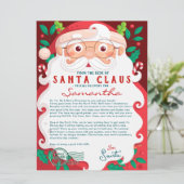 Letter from Santa Nice List Certificate Christmas (Staand voorkant)