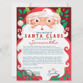 Letter from Santa Nice List Certificate Christmas (Voorkant)