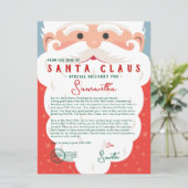 Letter from Santa Nice List Certificate Christmas  (Staand voorkant)