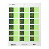 Letter G-adreslabel Etiket (Full Sheet)