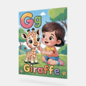 Letter G Alphabet Poster – G is for Giraffe  (Hoek)