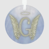 Letter G Angel Monogram Ornament (achterkant)