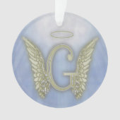 Letter G Angel Monogram Ornament (voorkant)