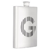 LETTER G BAR CODE Eerste Initiaal Barcodepatroon Flacon (Rechts)