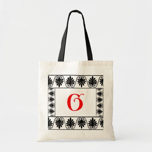 Letter G Border Bag Tote Bag (Voorkant)