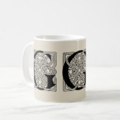 Letter G Celtic Knot Monogram Koffiemok (Voorkant links)