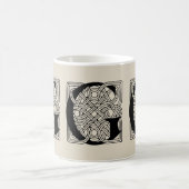 Letter G Celtic Knot Monogram Koffiemok (Center)