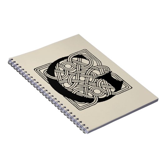 Letter G  Celtic Knot Monogram Notitieboek (Rechterzijde)