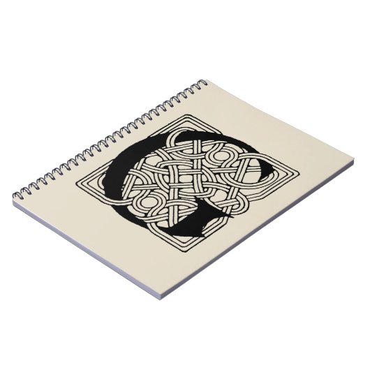 Letter G  Celtic Knot Monogram Notitieboek (Linkerzijde)