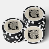 Letter G  Celtic Knot Monogram Poker Chips (Opstapeling)