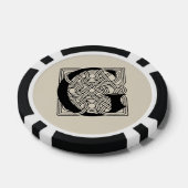 Letter G  Celtic Knot Monogram Poker Chips (Enkel)