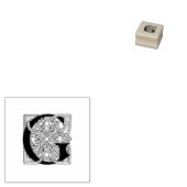 Letter G  Celtic Knot Monogram Rubberstempel (Gestempeld)