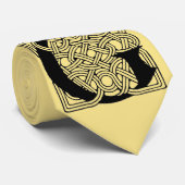 Letter G  Celtic Knot Monogram Stropdas (Opgerold)