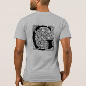 Letter G  Celtic Knot Monogram T-shirt (Achterkant)