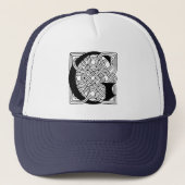 Letter G  Celtic Knot Monogram Trucker Pet (Voorkant)