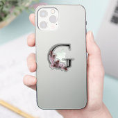 Letter G, Cherry Blossom Sticker (Telefoon)