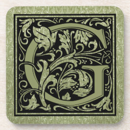 Letter G First Letter Monogram Drankjes Onderzetter