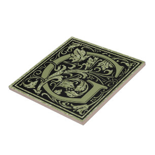 Letter G First Letter Monogram Tegeltje