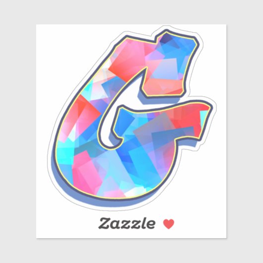 Letter G _ Graffiti alfabet letters Sticker (Vel)