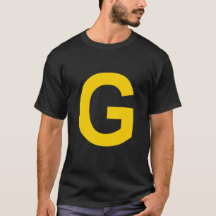 Letter G hoofdalfabet T-shirt