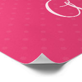 Letter G Initiaal Alphabet Poster voor Girl (Hoek)